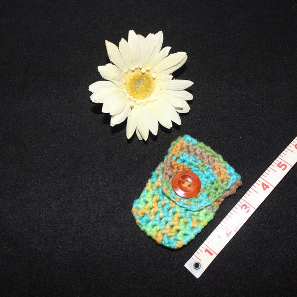 🌈 2/$21 NEW Crochet Medicine Coin Crystal Holder Boho HANDCRAFTED *Choose Two* - Picture 8 of 11